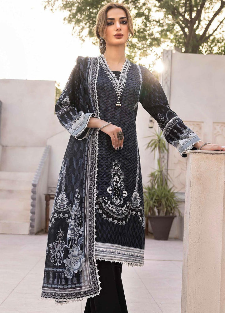Gul Ahmed Embroidered Lawn Suits Unstitched 3 Piece GA23BW B-32024 - Summer Collection