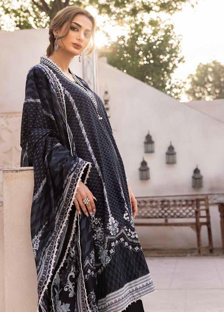Gul Ahmed Embroidered Lawn Suits Unstitched 3 Piece GA23BW B-32024 - Summer Collection