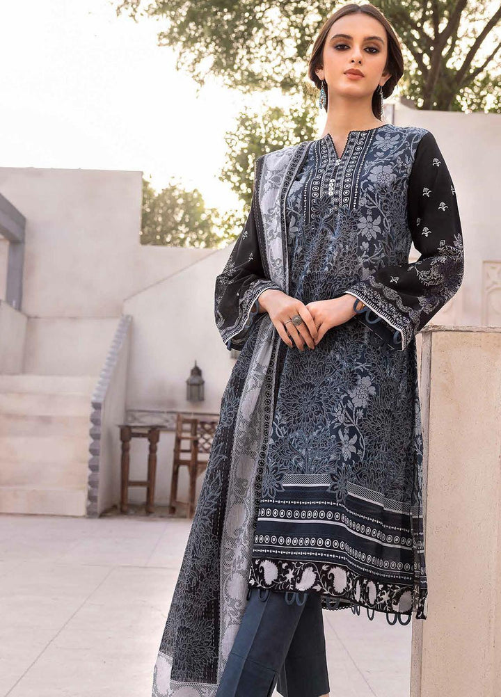 Gul Ahmed Embroidered Lawn Suits Unstitched 3 Piece GA23BW DN-32104 - Summer Collection