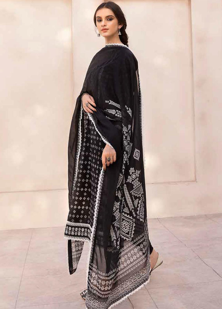 Gul Ahmed Embroidered Lawn Suits Unstitched 3 Piece GA23BW B-32033 - Summer Collection
