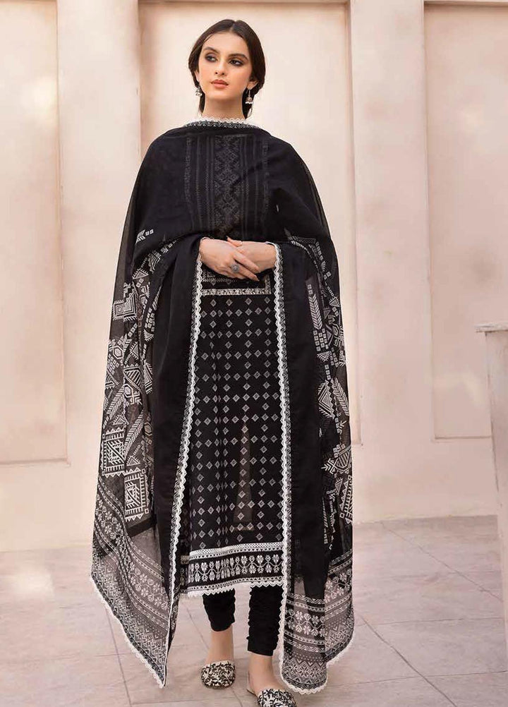 Gul Ahmed Embroidered Lawn Suits Unstitched 3 Piece GA23BW B-32033 - Summer Collection