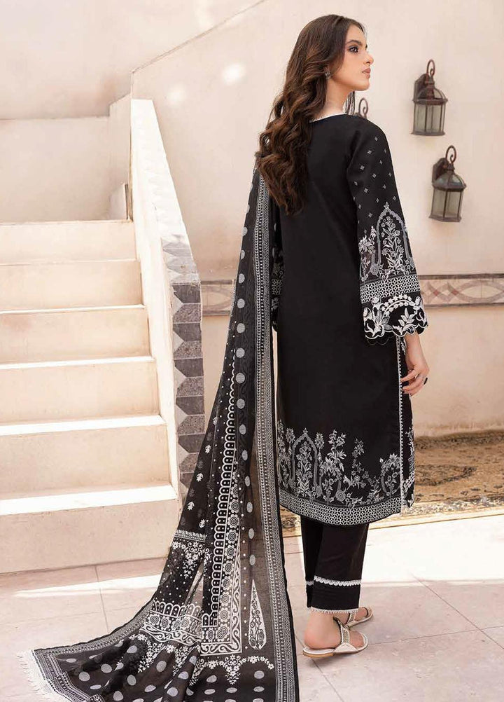 Gul Ahmed Embroidered Lawn Suits Unstitched 3 Piece GA23BW B-32036 - Summer Collection