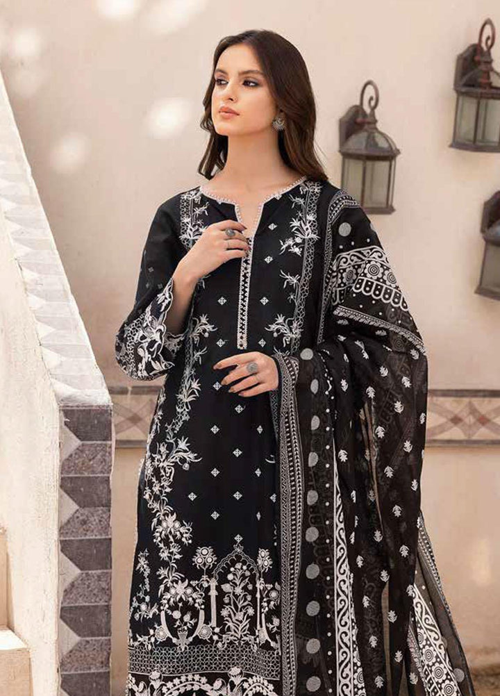 Gul Ahmed Embroidered Lawn Suits Unstitched 3 Piece GA23BW B-32036 - Summer Collection