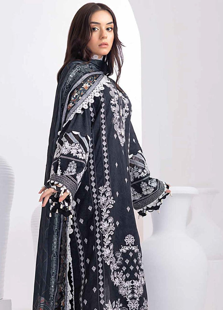 Gul Ahmed Embroidered Lawn Suits Unstitched 3 Piece GA23BW SSM-32034 - Summer Collection