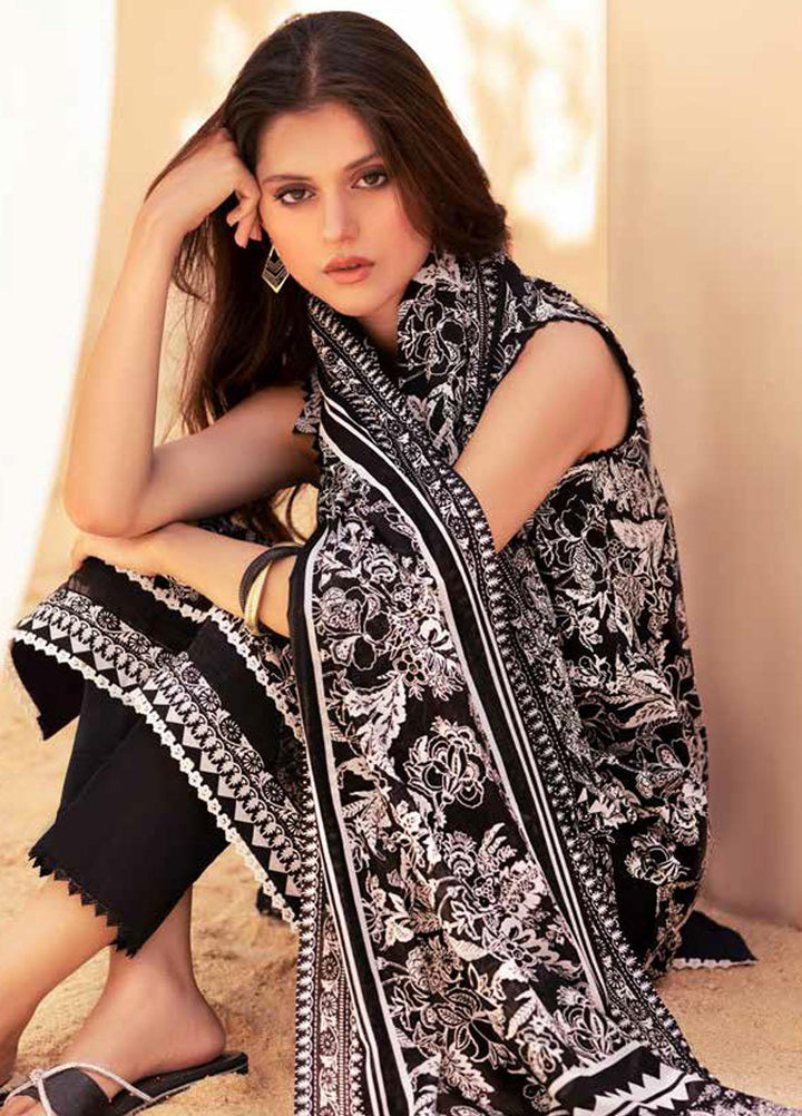 Gul Ahmed Printed Lawn Suits Unstitched 2 Piece GA23BW BT-32004 - Summer Collection