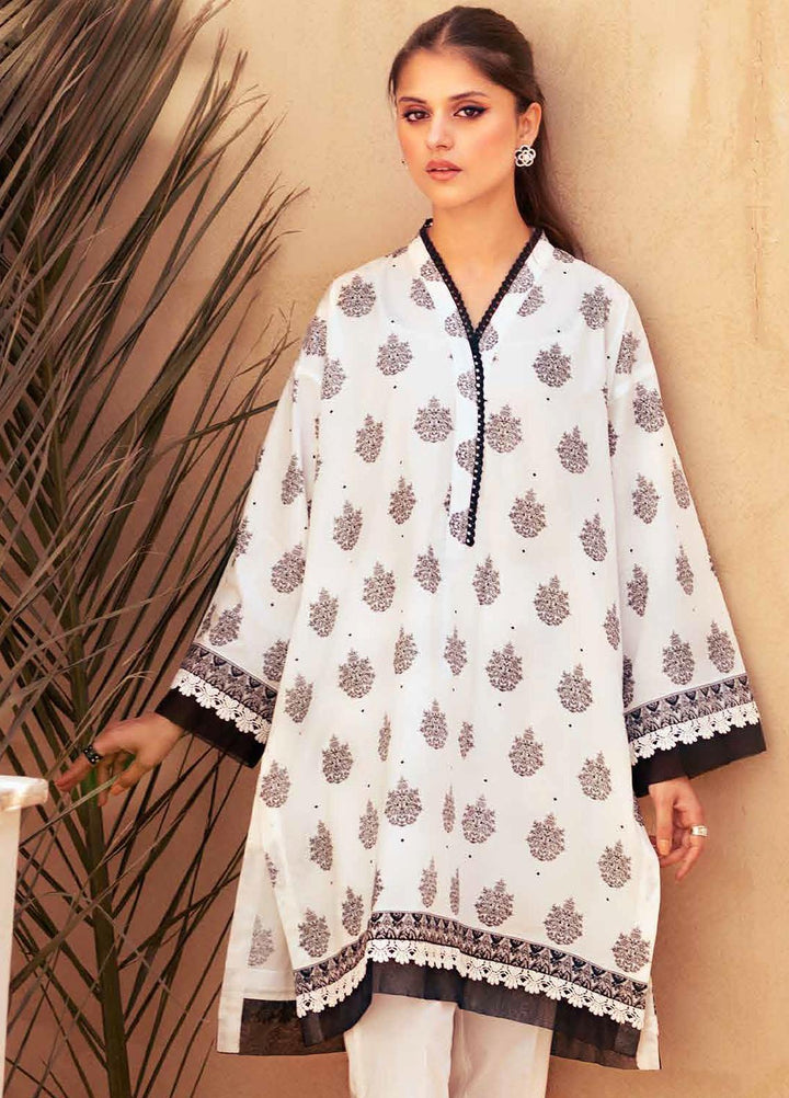 Gul Ahmed Printed Lawn Suits Unstitched 2 Piece GA23BW BT-32006 - Summer Collection