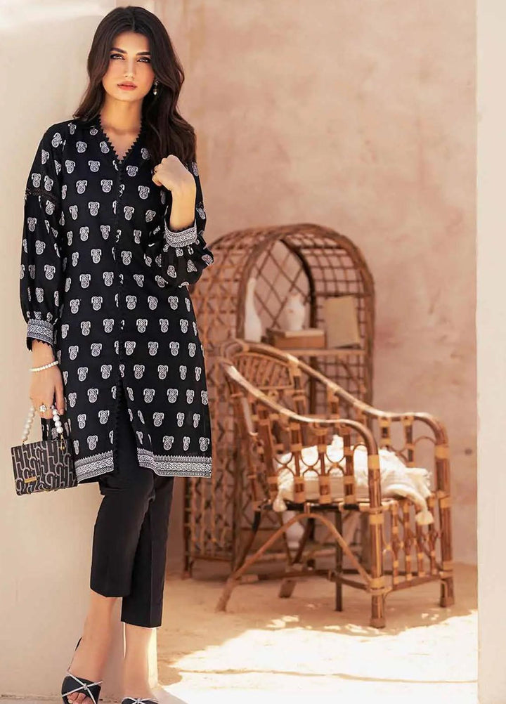 Gul Ahmed Printed Lawn Suits Unstitched 2 Piece GA23BW BT-32008 - Summer Collection