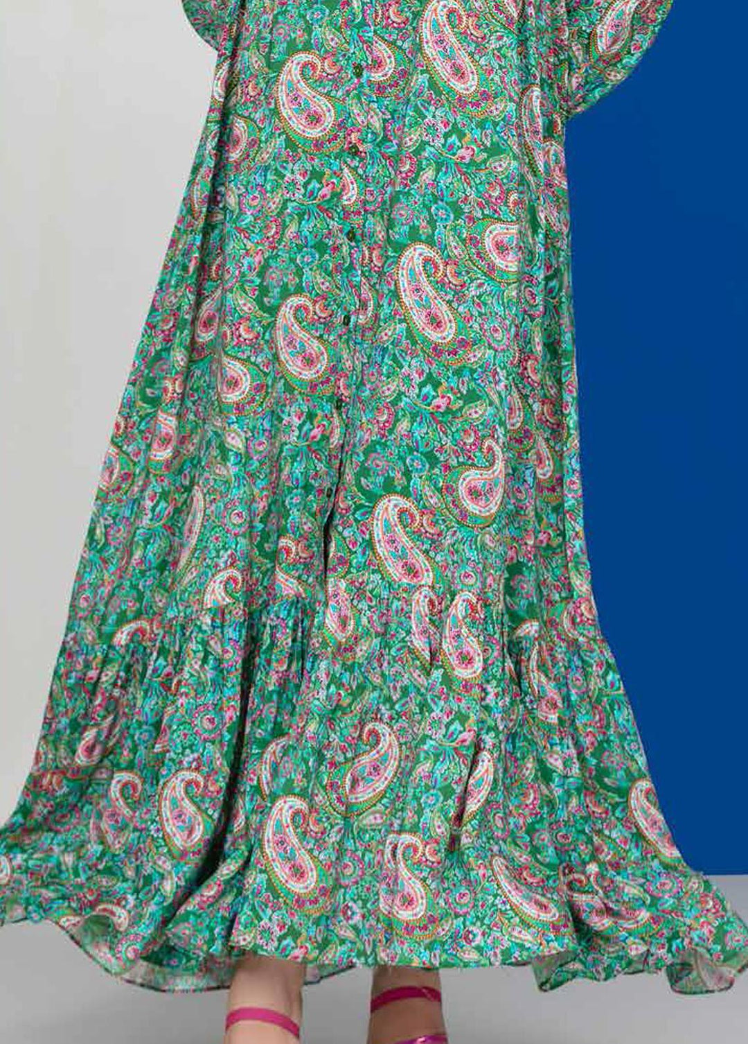 Charcoal By Gul Ahmed Printed Linen Suits Unstitched 2 Piece GA22C VT-22007 - Winter Collection