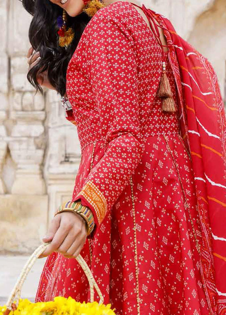 Chunri By Gul Ahmed Printed Lawn Suits Unstitched 3 Piece GA21C CL1201B - Summer Collection