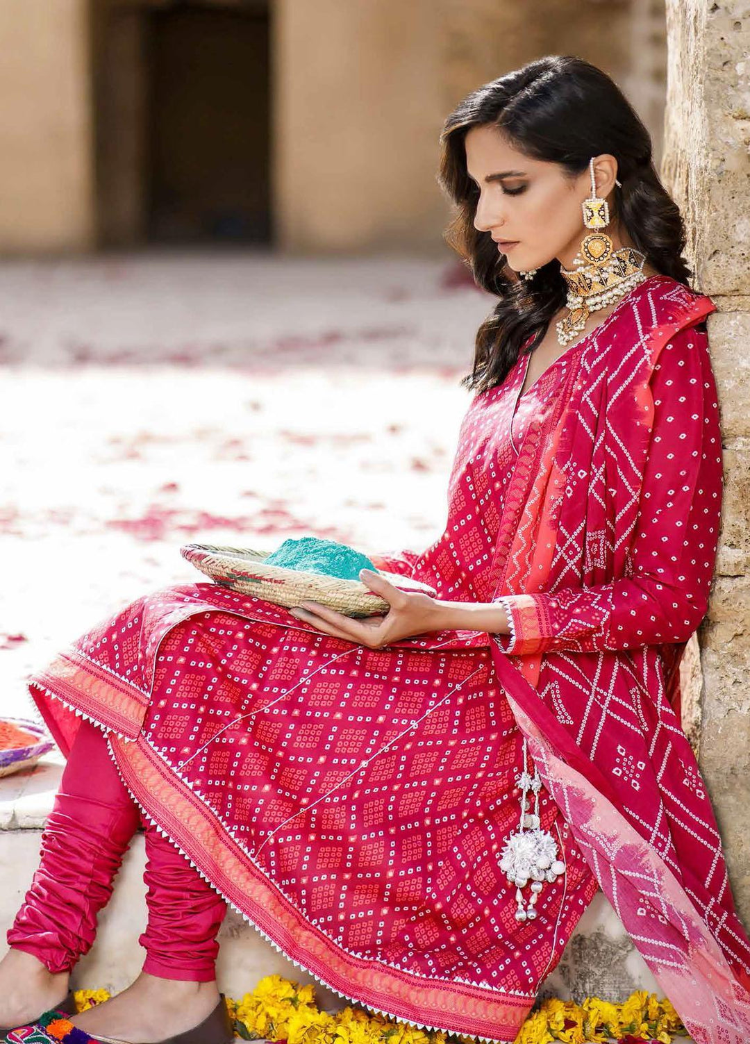 Chunri By Gul Ahmed Printed Lawn Suits Unstitched 3 Piece GA21C CL1202A - Summer Collection