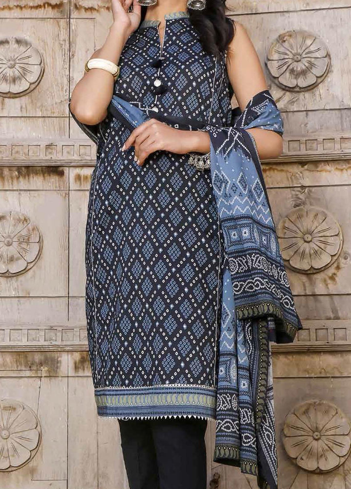 Chunri By Gul Ahmed Printed Lawn Suits Unstitched 3 Piece GA21C CL1202B - Summer Collection