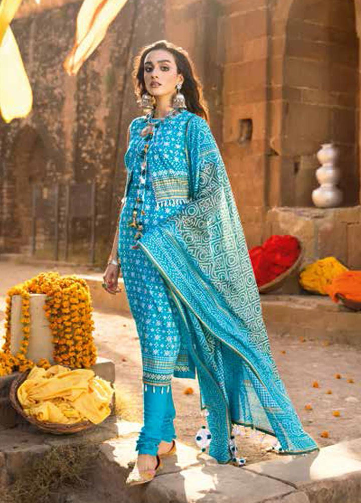 Gul Ahmed Printed Lawn Suits Unstitched 3 Piece GA22CHL CL-22035 B - Summer Lawn Collection