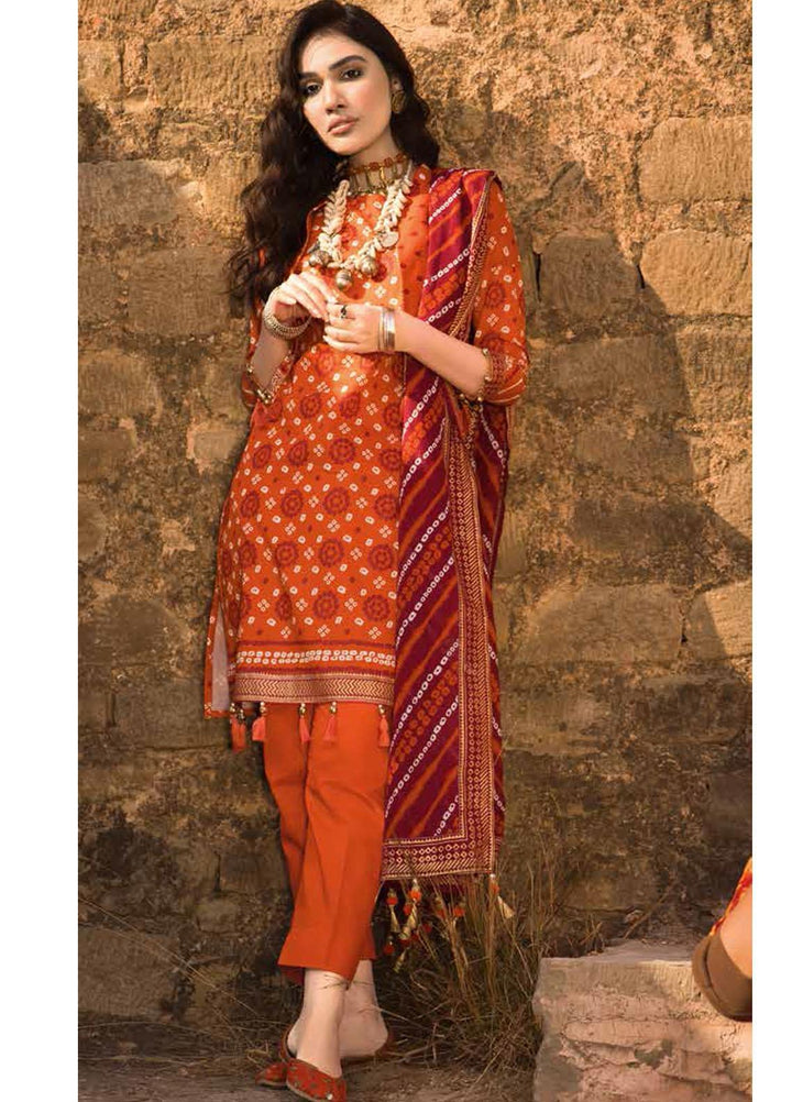 Gul Ahmed Printed Lawn Suits Unstitched 3 Piece GA22CHL CL-22036 A - Summer Lawn Collection