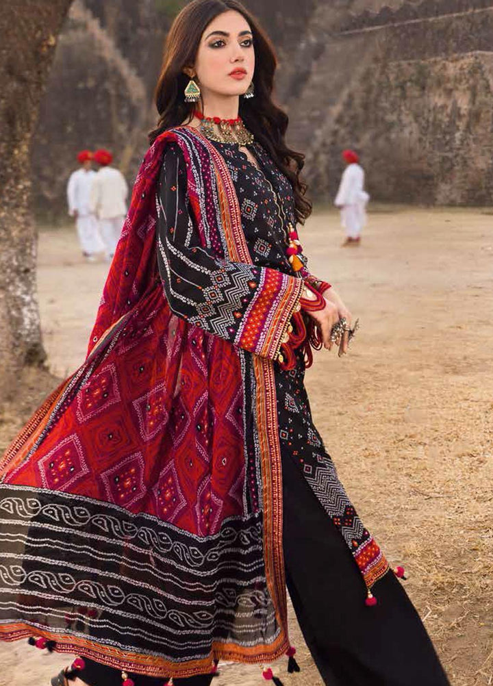 Gul Ahmed Printed Lawn Suits Unstitched 3 Piece GA22CHL CL-22037 A - Summer Lawn Collection