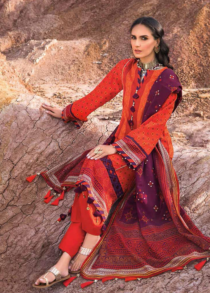 Gul Ahmed Printed Lawn Suits Unstitched 3 Piece GA22CHL CL-22038 A - Summer Lawn Collection