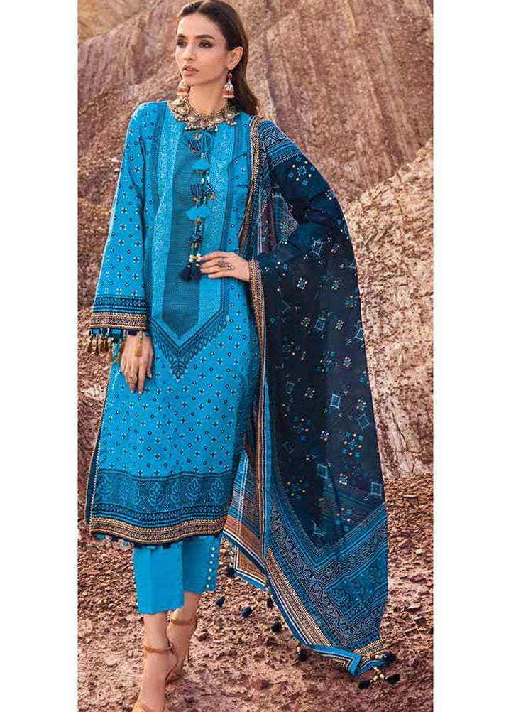 Gul Ahmed Printed Lawn Suits Unstitched 3 Piece GA22CHL CL-22038 B - Summer Lawn Collection