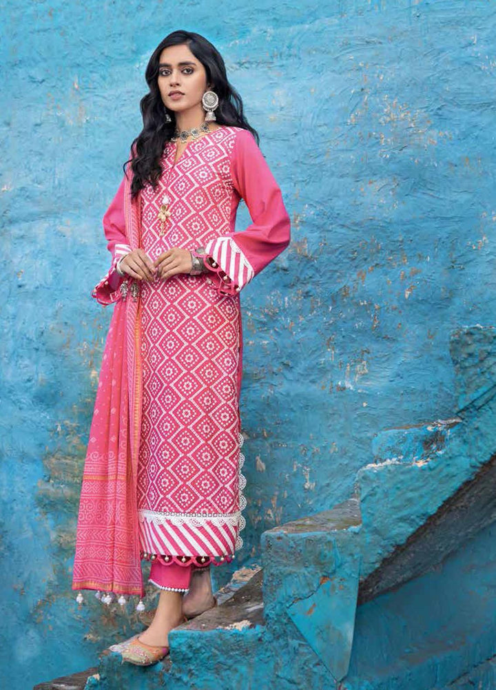 Gul Ahmed Embroidered Lawn Suits Unstitched 3 Piece GA22CHL CL-22039 - Summer Lawn Collection