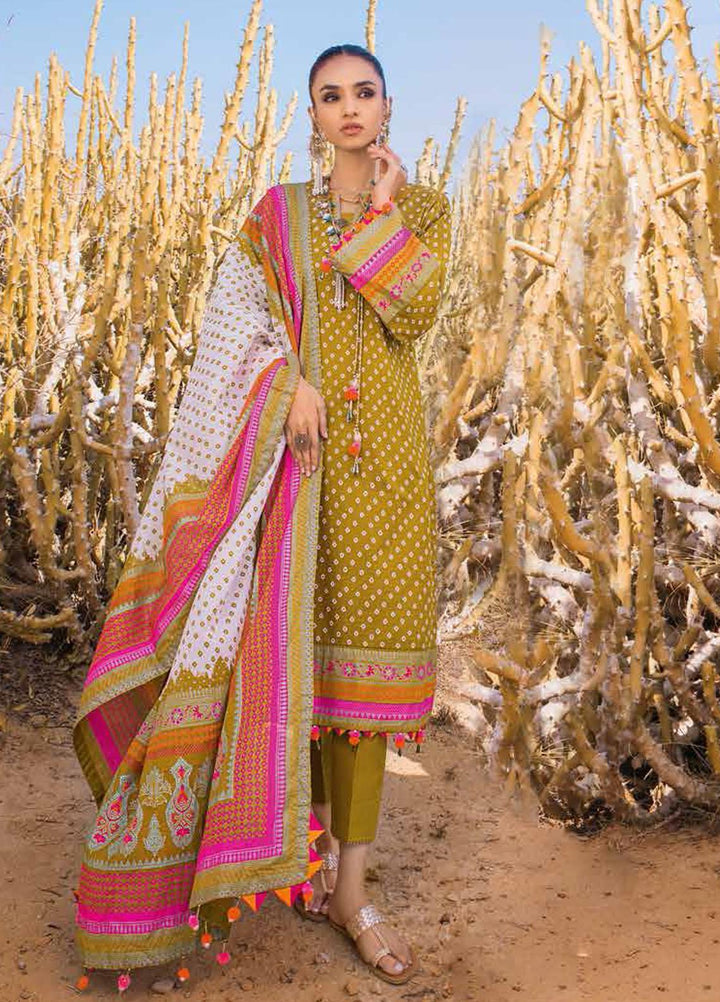 Gul Ahmed Printed Lawn Suits Unstitched 3 Piece GA22CHL CL-22047 A - Summer Lawn Collection