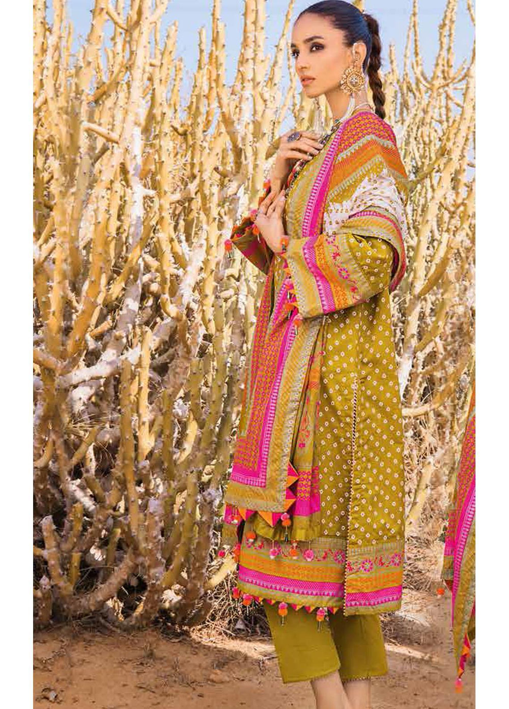 Gul Ahmed Printed Lawn Suits Unstitched 3 Piece GA22CHL CL-22047 A - Summer Lawn Collection