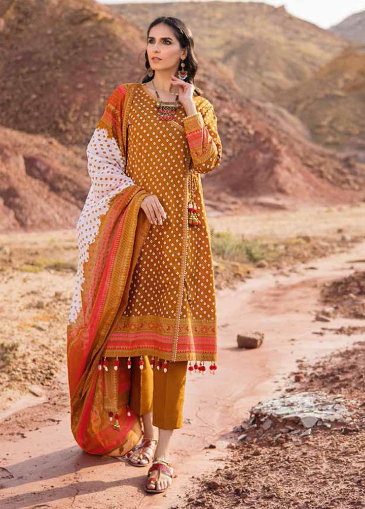 Gul Ahmed Printed Lawn Suits Unstitched 3 Piece GA22CHL CL-22047 B - Summer Lawn Collection