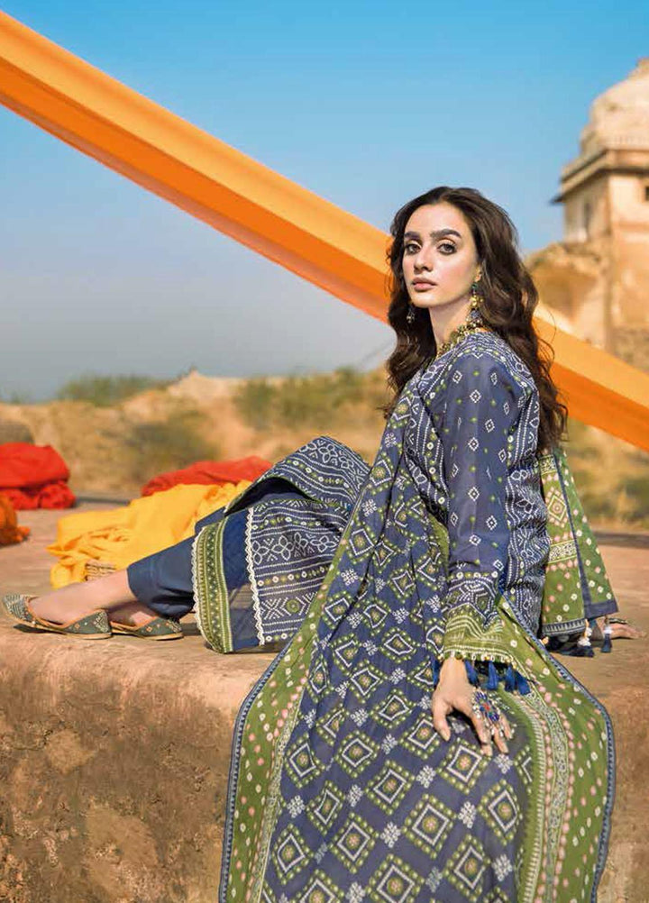 Gul Ahmed Printed Lawn Suits Unstitched 3 Piece GA22CHL CL-22049 A - Summer Lawn Collection