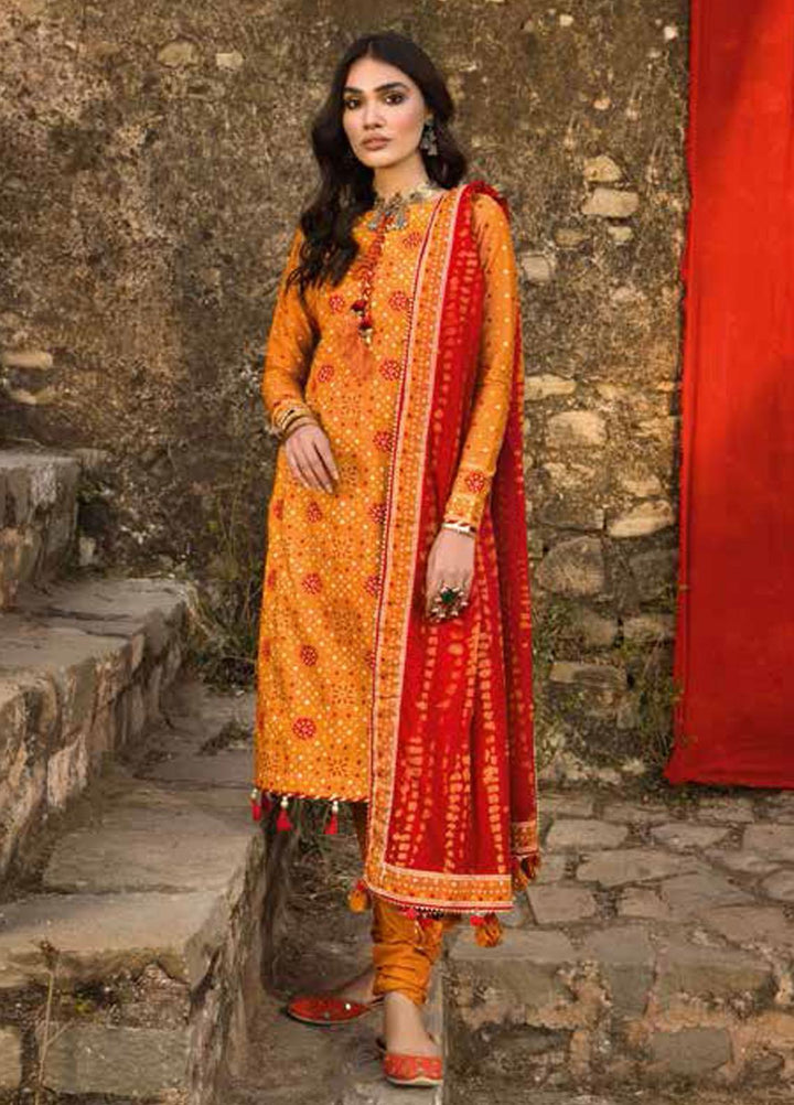 Gul Ahmed Printed Lawn Suits Unstitched 3 Piece GA22CHL CL-22050 B - Summer Lawn Collection