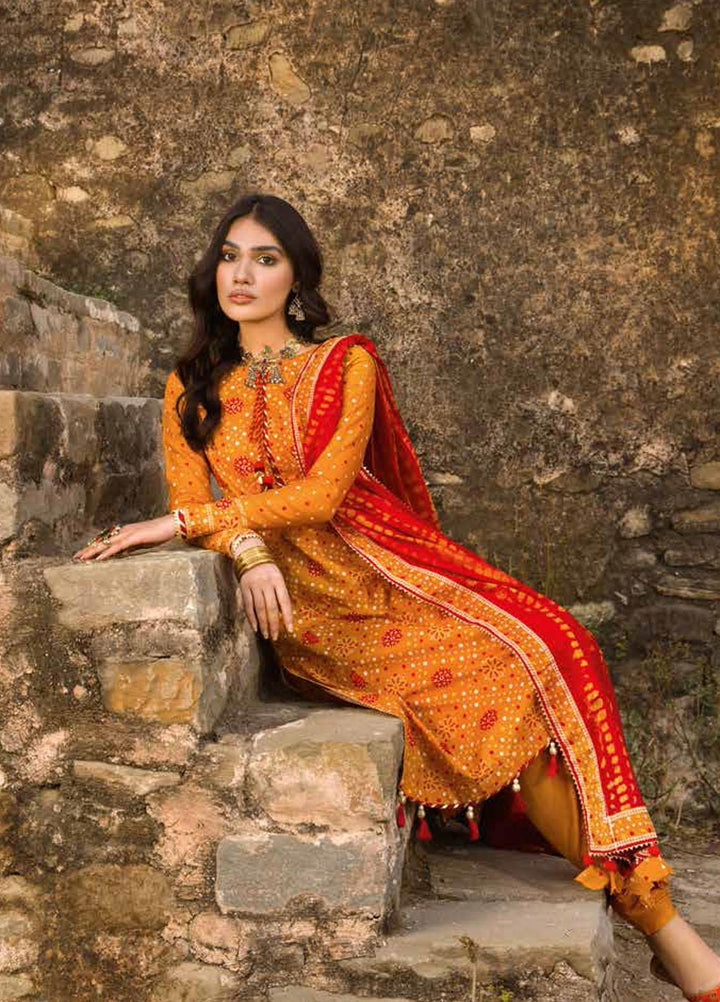 Gul Ahmed Printed Lawn Suits Unstitched 3 Piece GA22CHL CL-22050 B - Summer Lawn Collection