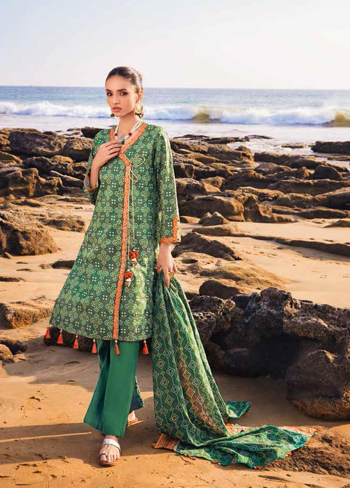 Gul Ahmed Printed Lawn Suits Unstitched 3 Piece GA22CHL CL-22054 B - Summer Lawn Collection