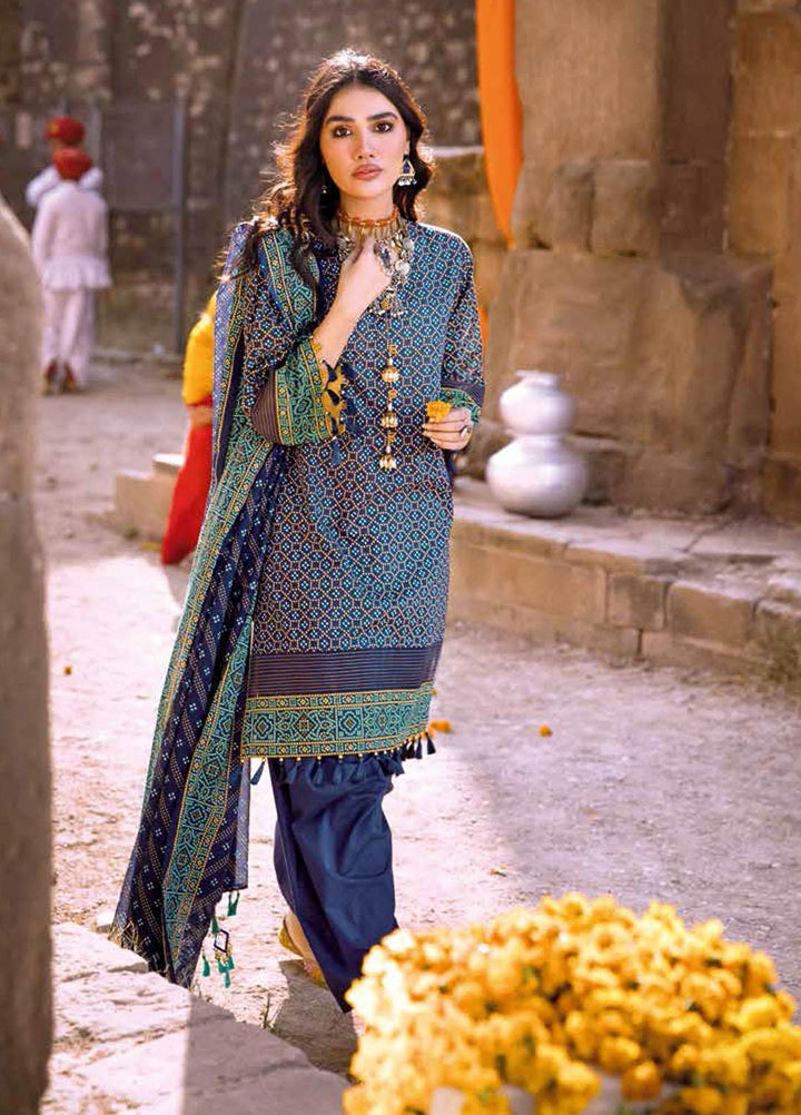 Gul Ahmed Printed Lawn Suits Unstitched 3 Piece GA22CHL CL-22057 A - Summer Lawn Collection