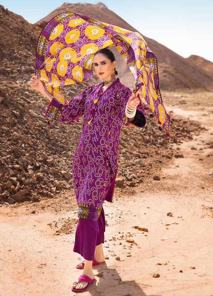 Gul Ahmed Printed Lawn Suits Unstitched 3 Piece GA22CHL CL-22058 A - Summer Lawn Collection