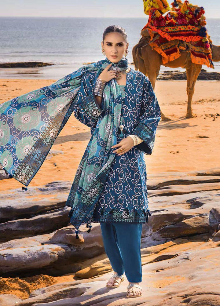 Gul Ahmed Printed Lawn Suits Unstitched 3 Piece GA22CHL CL-22058 B - Summer Lawn Collection