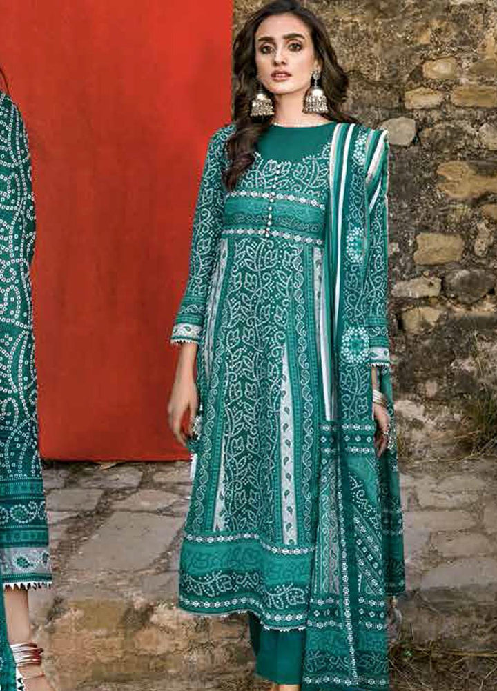 Gul Ahmed Printed Lawn Suits Unstitched 3 Piece GA22CHL CL-22104 B - Summer Lawn Collection
