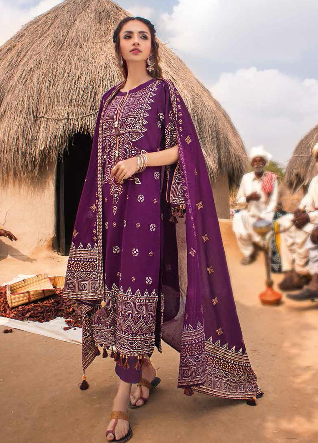Gul Ahmed Printed Lawn Suits Unstitched 3 Piece GA22CHL CL-22135 A - Summer Lawn Collection