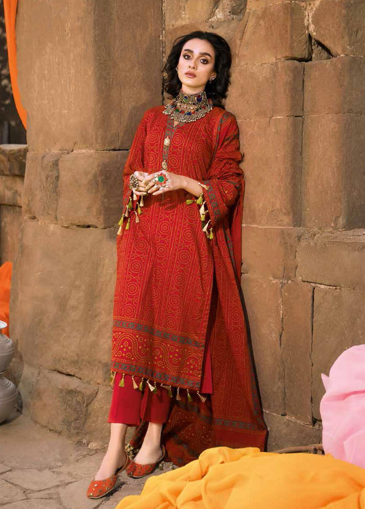 Gul Ahmed Printed Lawn Suits Unstitched 3 Piece GA22CHL CL-22137 B - Summer Lawn Collection