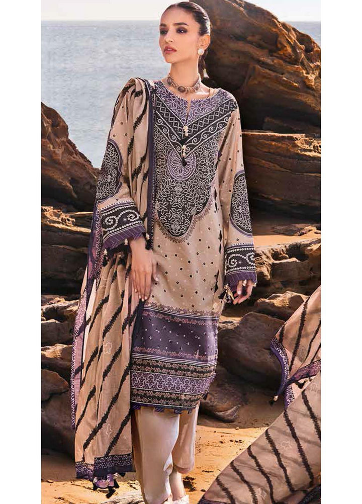 Gul Ahmed Printed Lawn Suits Unstitched 3 Piece GA22CHL CL-22143 B - Summer Lawn Collection