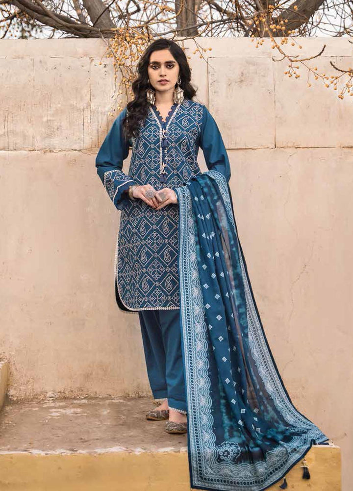 Gul Ahmed Embroidered Lawn Suits Unstitched 3 Piece GA22CHL CL-22149 - Summer Lawn Collection