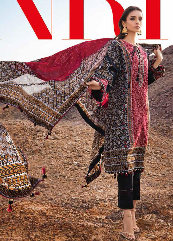 Gul Ahmed Printed Lawn Suits Unstitched 3 Piece GA22CHL CL-22215 A - Summer Lawn Collection
