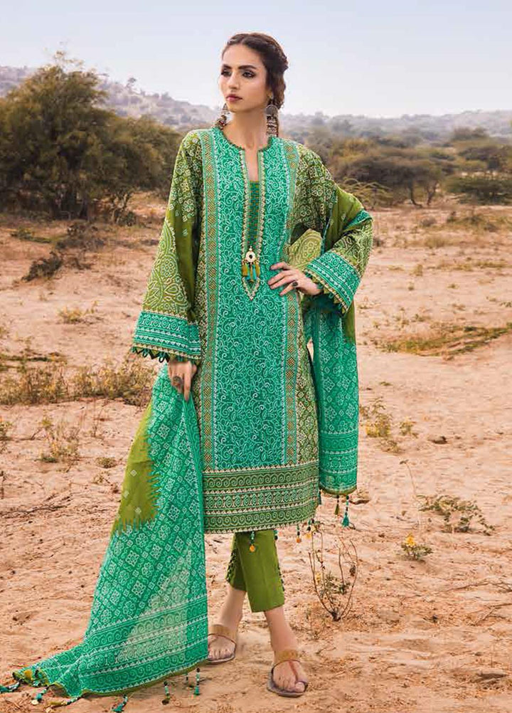 Gul Ahmed Printed Lawn Suits Unstitched 3 Piece GA22CHL CL-22215 B - Summer Lawn Collection