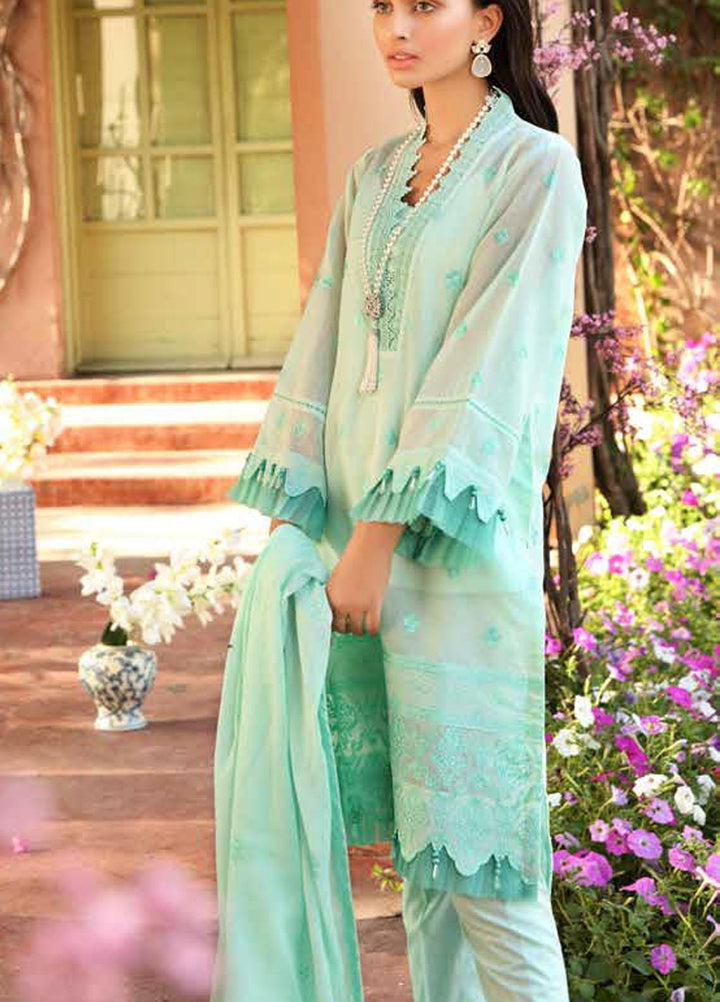 Festive Issue By Gul Ahmed Embroidered Lawn Suits Unstitched 3 Piece GA21EA 12003 - Festive Collection