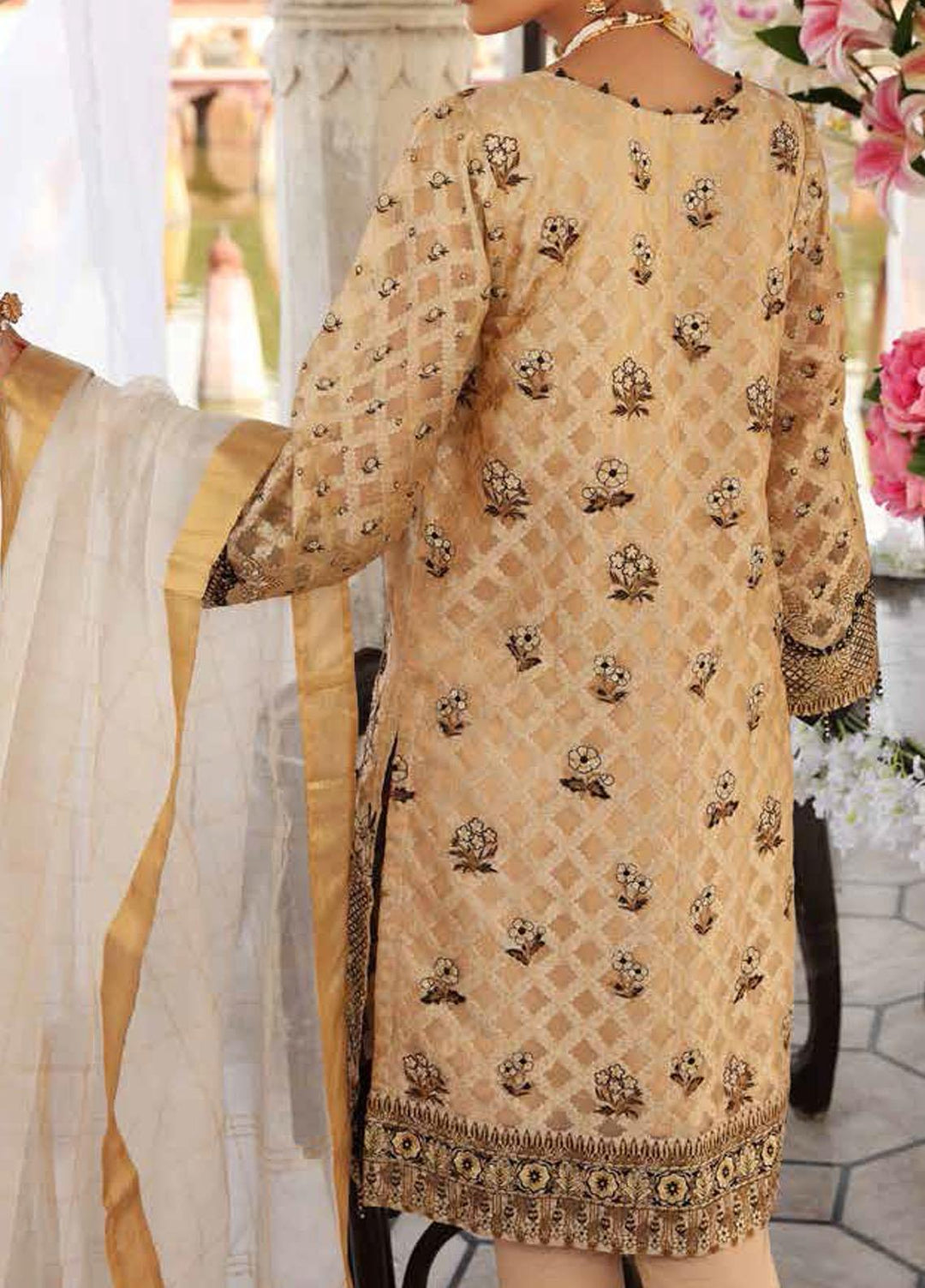 Festive Issue By Gul Ahmed Embroidered Lawn Suits Unstitched 3 Piece GA21EA 12006 - Festive Collection
