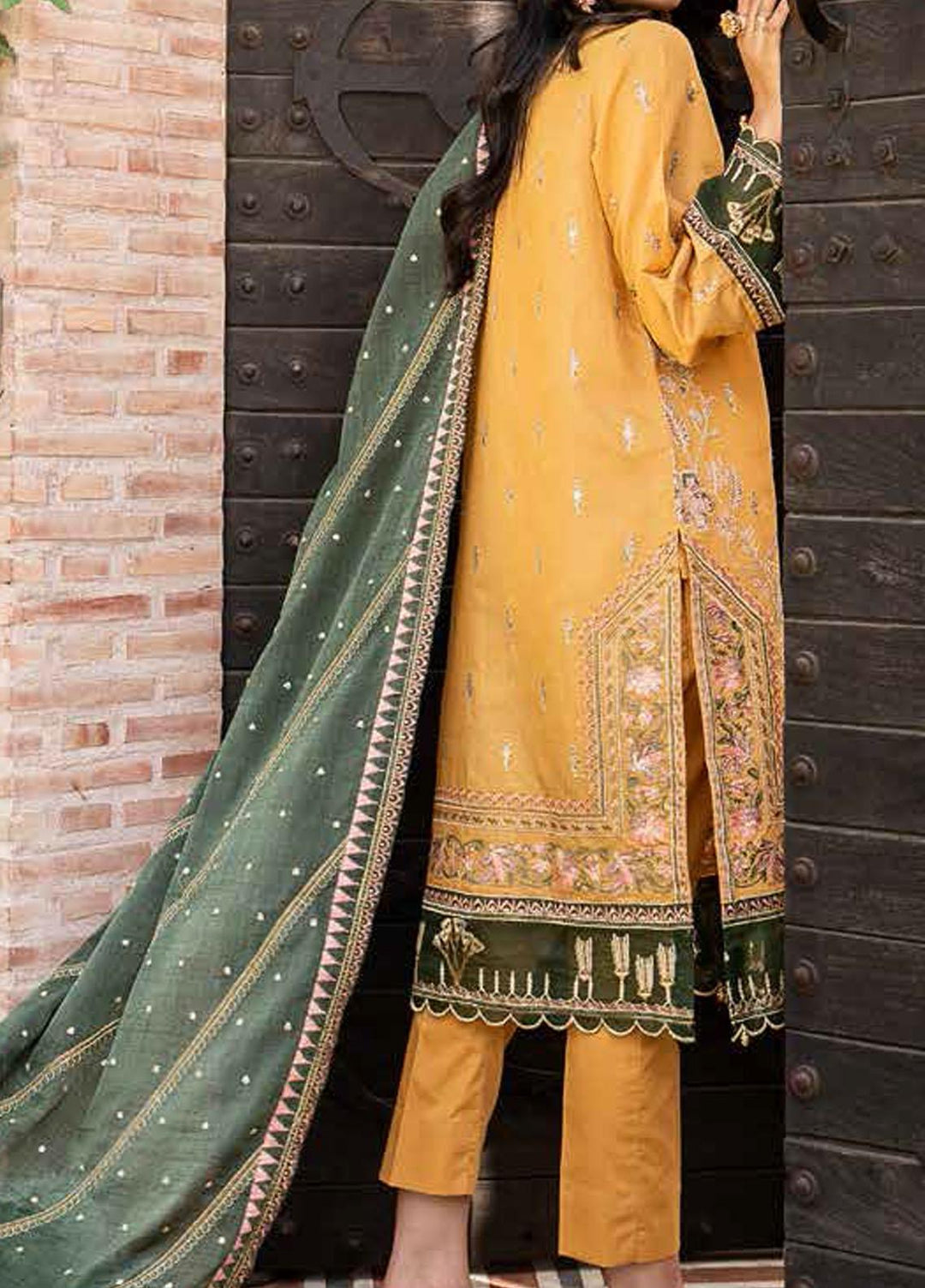 Festive Issue By Gul Ahmed Embroidered Lawn Suits Unstitched 3 Piece GA21EA 12014 - Festive Collection