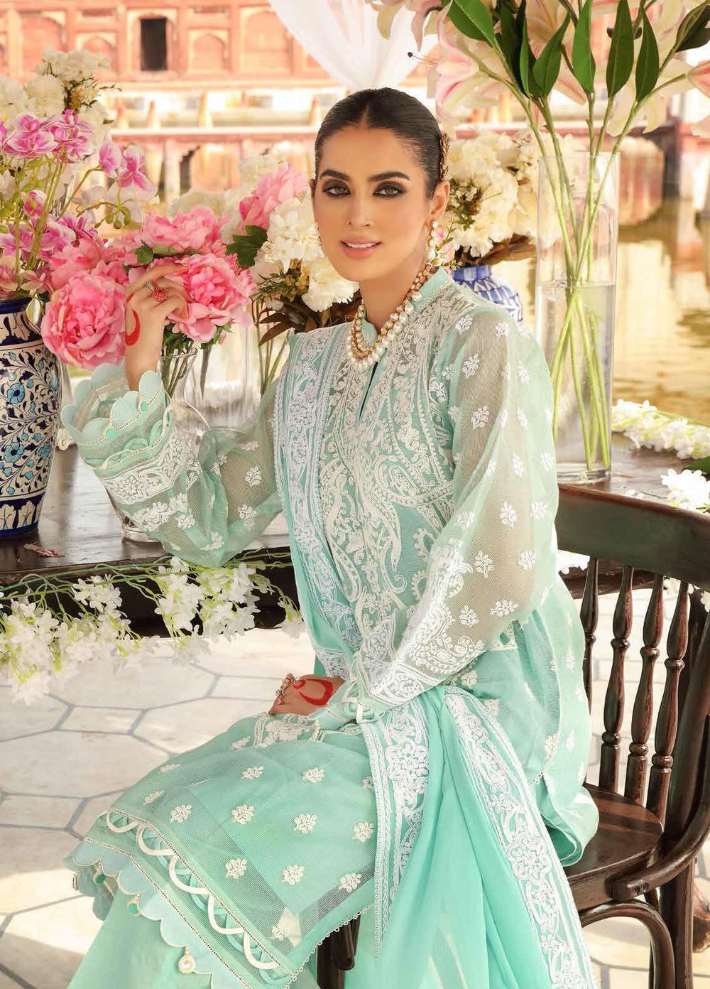 Festive Issue By Gul Ahmed Embroidered Lawn Suits Unstitched 3 Piece GA21EA 12016 - Festive Collection