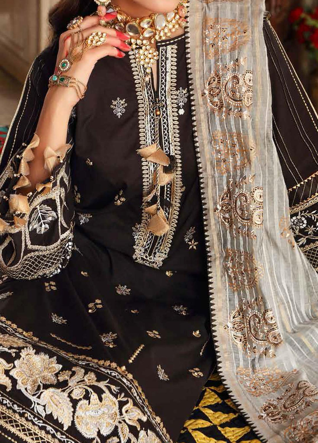 Festive Issue By Gul Ahmed Embroidered Lawn Suits Unstitched 3 Piece GA21EA 12022 - Festive Collection