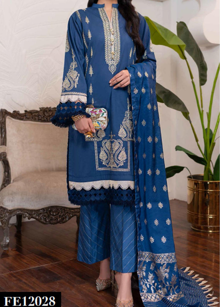 Festive Issue By Gul Ahmed Embroidered Lawn Suits Unstitched 3 Piece GA21EA 12028 - Festive Collection