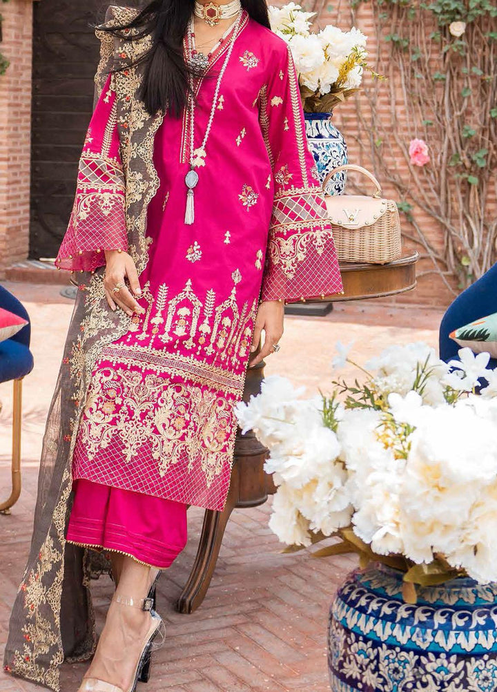 Festive Issue By Gul Ahmed Embroidered Lawn Suits Unstitched 3 Piece GA21EA 12036 - Festive Collection
