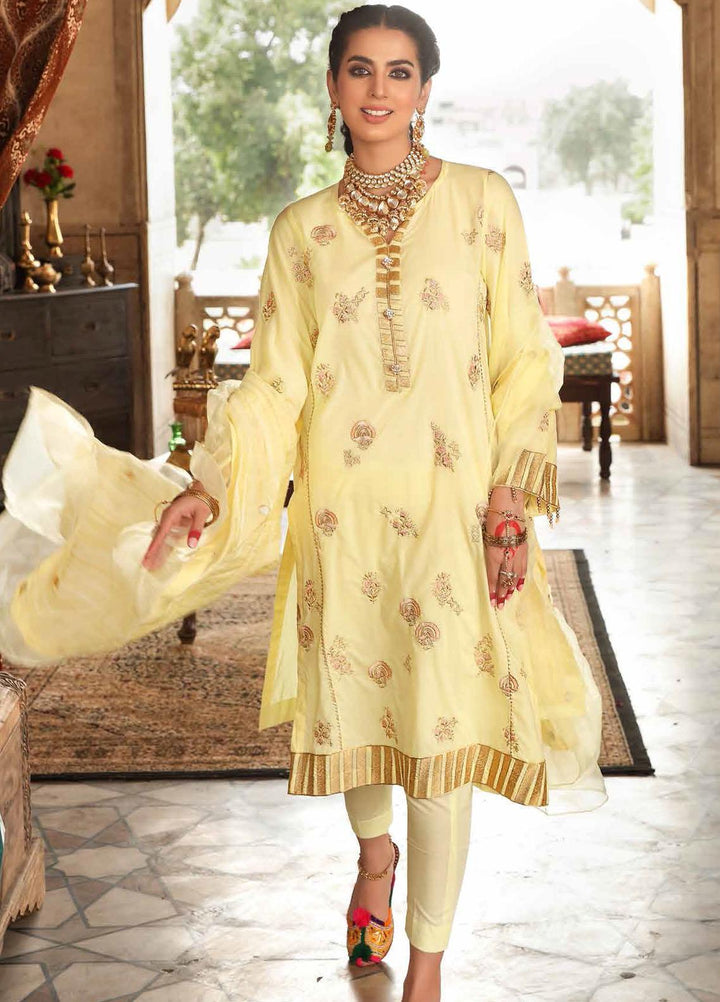 Festive Issue By Gul Ahmed Embroidered Lawn Suits Unstitched 3 Piece GA21EA 12045 - Festive Collection