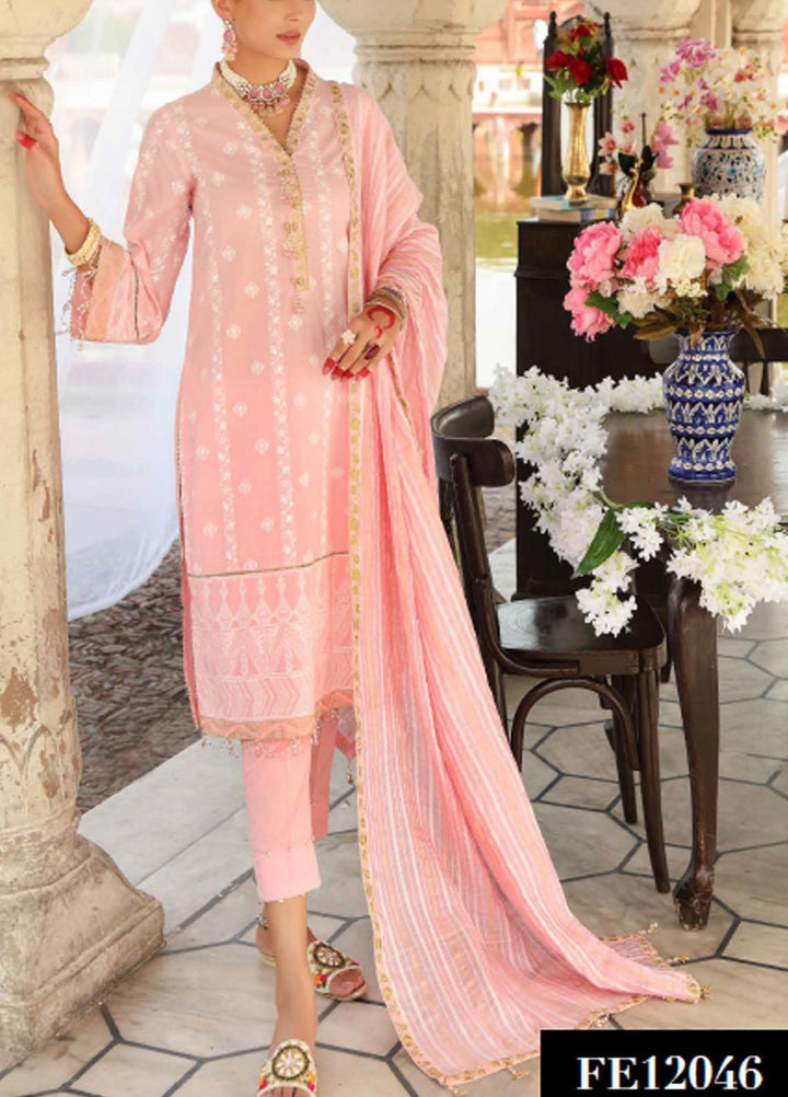 Festive Issue By Gul Ahmed Embroidered Lawn Suits Unstitched 3 Piece GA21EA 12046 - Festive Collection
