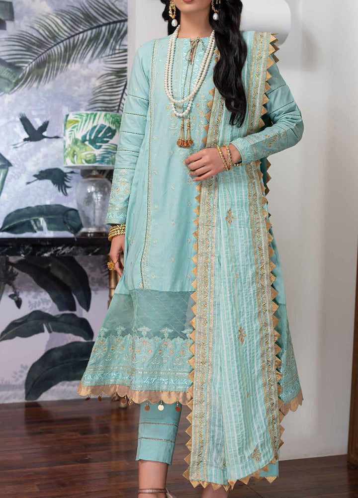 Festive Issue By Gul Ahmed Embroidered Lawn Suits Unstitched 3 Piece GA21EA 12047 - Festive Collection