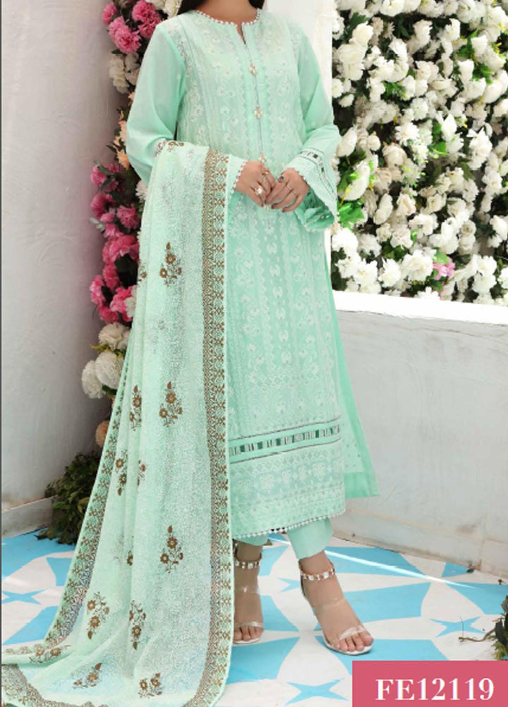 Festive Issue By Gul Ahmed Embroidered Lawn Suits Unstitched 3 Piece GA21EA 12119 - Festive Collection