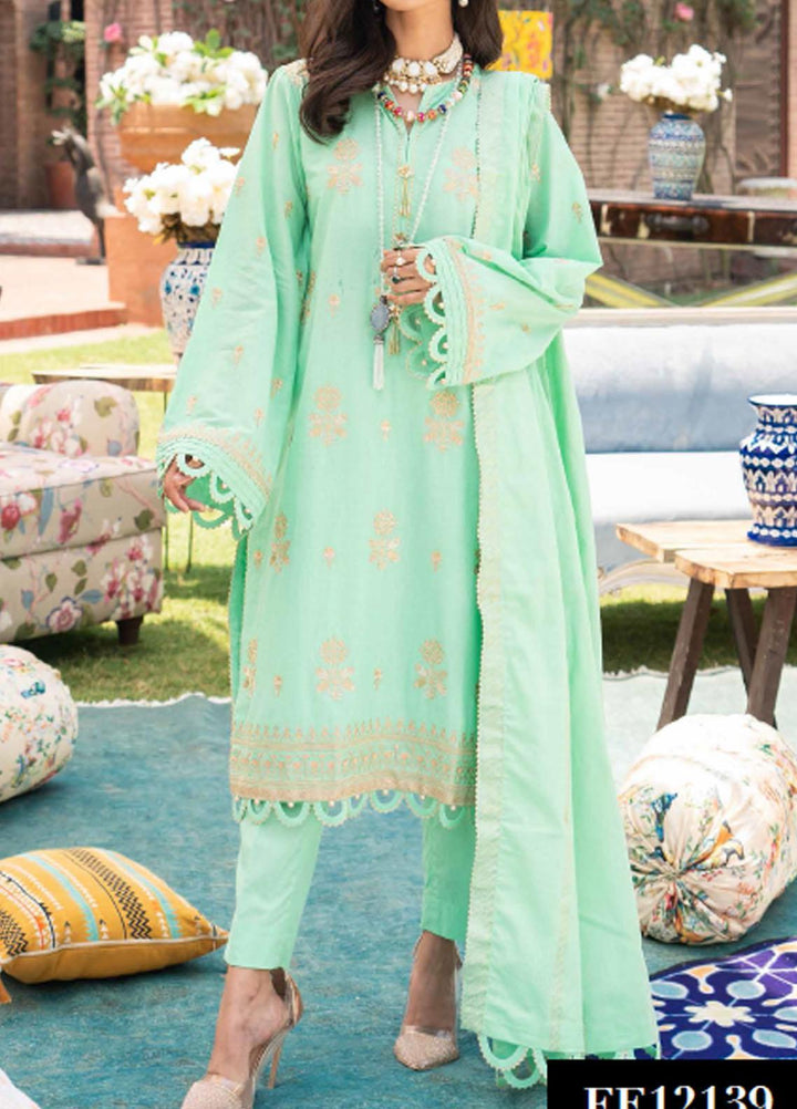 Festive Issue By Gul Ahmed Embroidered Lawn Suits Unstitched 3 Piece GA21EA 12139 - Festive Collection